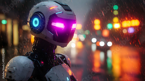A robotic figure stands in ...