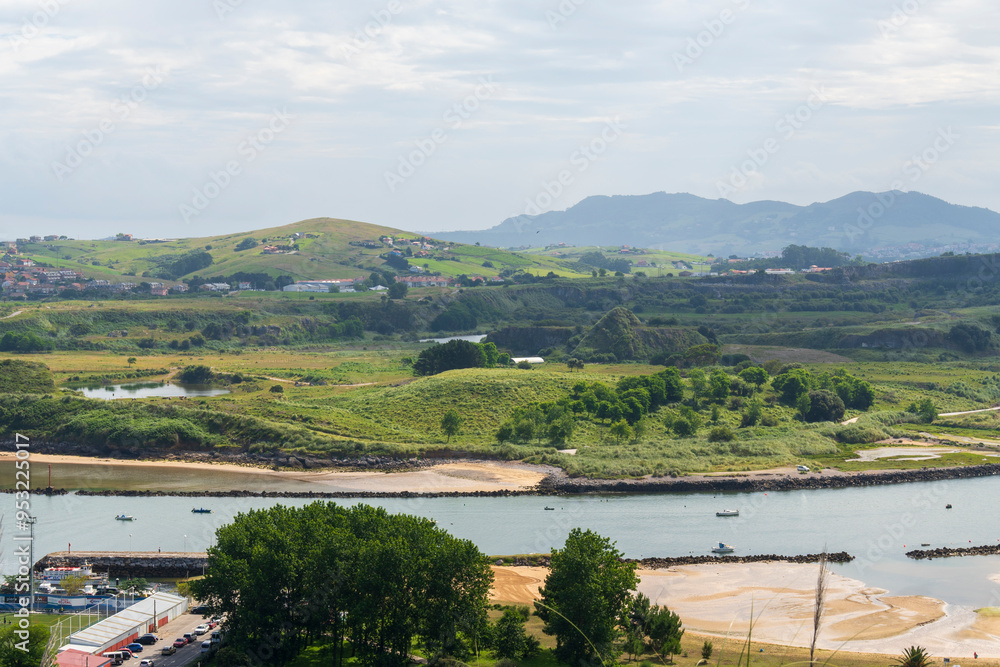 Obraz premium Suances coast Cantabria Spain