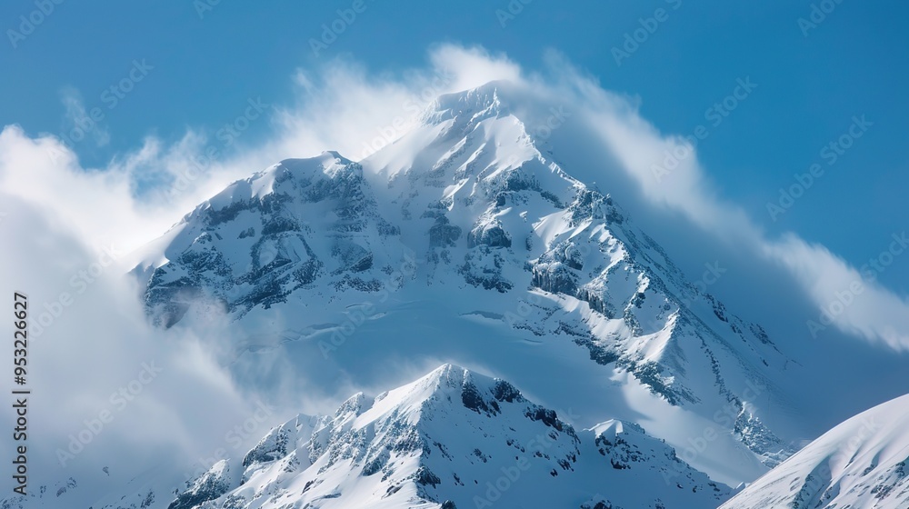 Obraz premium snow capped mountain wallpaper