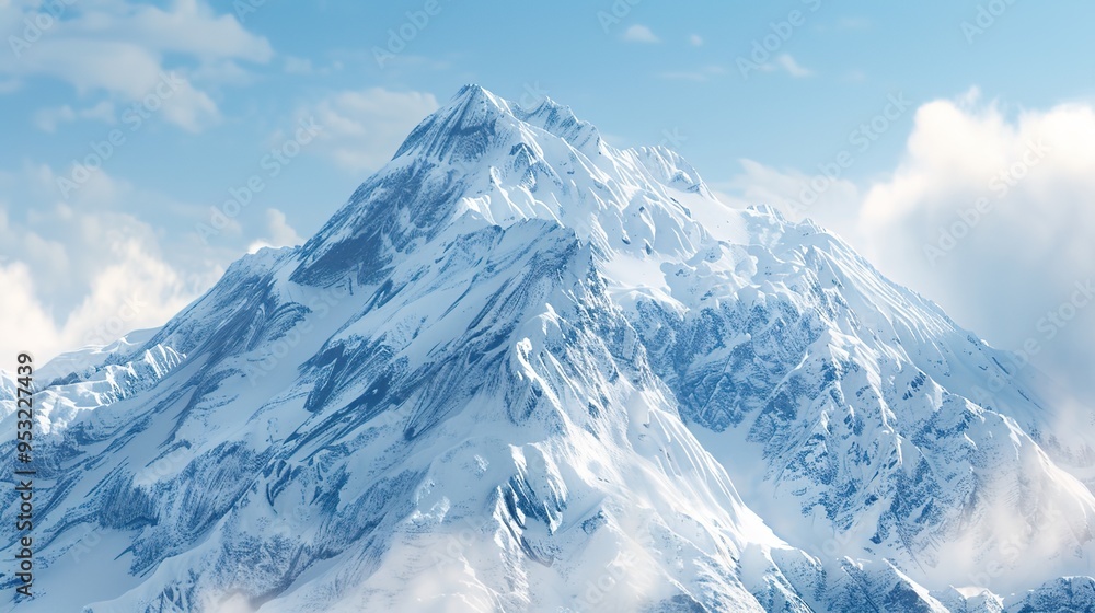 Fototapeta premium snow capped mountain wallpaper