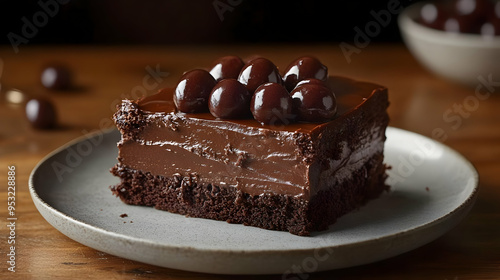 A slice of decadent chocola...