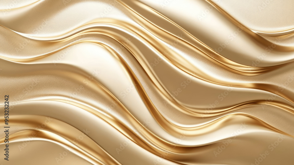 Fototapeta premium abstract gold background with waves, detailed high resolution photo