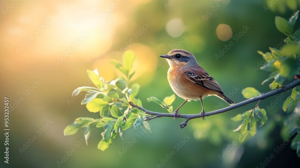 Bird Saxicola rubicola Bird Saxicola rubicola