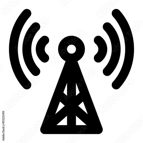 electromagnetic, waves, signal, physics outline icon