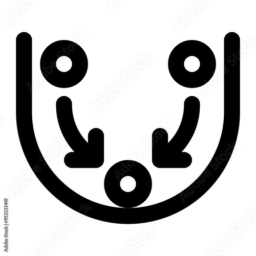 equilibrium, balance, stable, force, physics outline icon