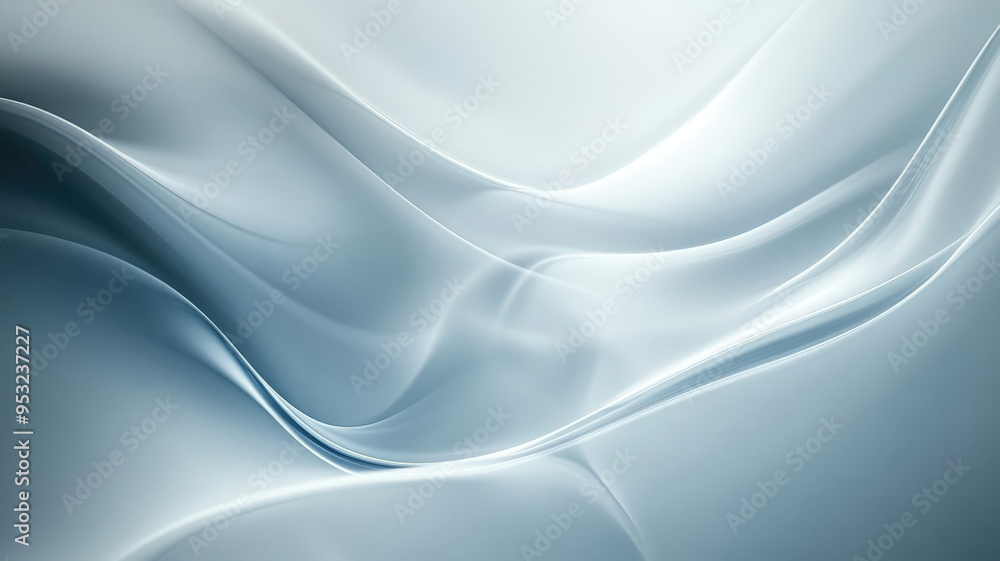 Obraz premium minimalist soft blueish gray abstract background with elegant lighting effects - neutral wall display backdrop, extremely detailed image