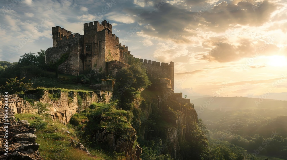 Fototapeta premium historic castle wallpaper