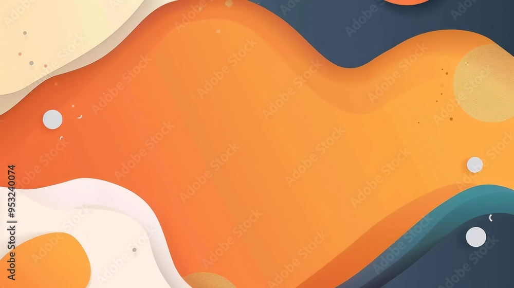 Abstract Background with Orange and Blue Shapes Abstract Background with Orange and Blue Shapes