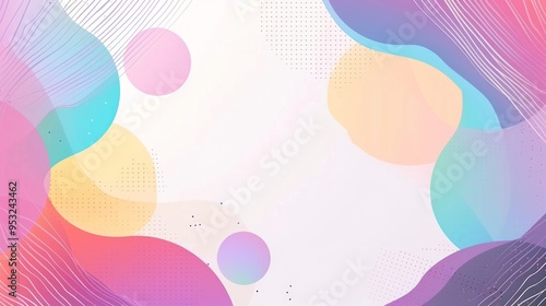 Abstract Colorful Background with Geometric Shapes