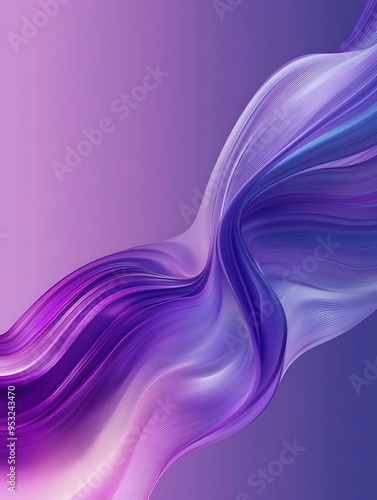 Abstract purple and blue background with waves and lines, soft smoke, wave, silk, blue, purple, texture, design, illustration, color, light.