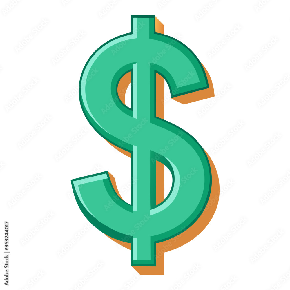 dollar sign isolated on white dollar sign isolated on white