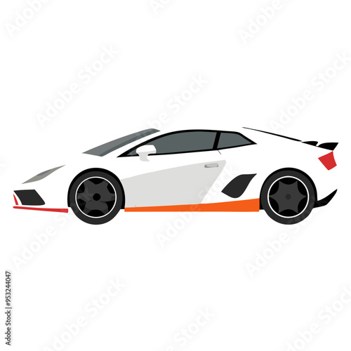 car isolated on white
