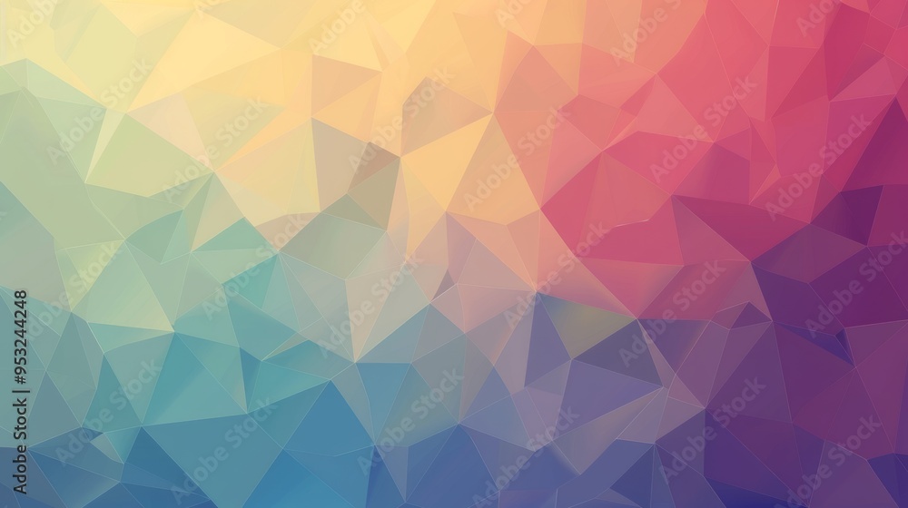 Abstract Low Poly Background in Warm Tones Abstract Low Poly Background in Warm Tones