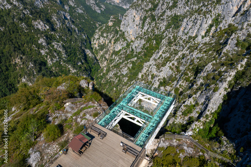 Catak Canyon and Glass Observation Deck located in Küre Mountains National Park in Azdavay District of Kastamonu Province photo