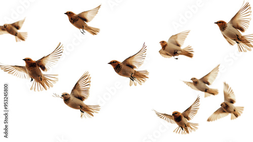 Flocking Birds in Flight