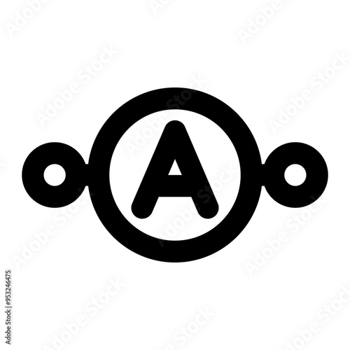 ammeter, ampere, measures, current, electrical outline icon