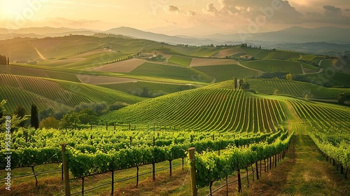 Wallpaper Mural hills and vineyard wallpaper Torontodigital.ca