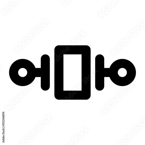 oscillator, crystal, electrical, electronic outline icon