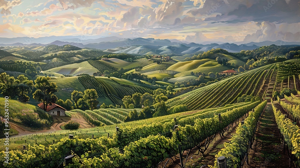 Fototapeta premium Hills and mountain wallpaper