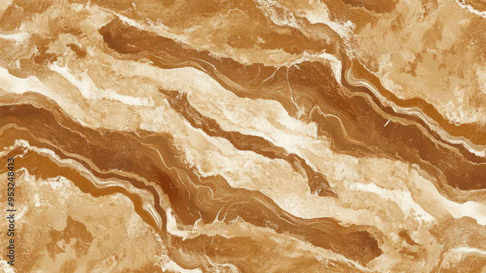 Obraz premium marble texture seamless pattern on a brown background, high definition image