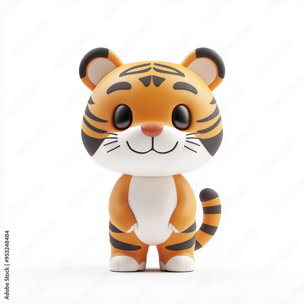 Charming 3D Cartoon Tiger, Exuding Playfulness and Joy, Ideal for Children's Illustrations, Toy Design, or Any Lighthearted Creative Project. A Fun-Filled Companion with Vibrant Colors and Expressive Charming 3D Cartoon Tiger, Exuding Playfulness and Joy, Ideal for Children's Illustrations, Toy Design, or Any Lighthearted Creative Project. A Fun-Filled Companion with Vibrant Colors and Expressive