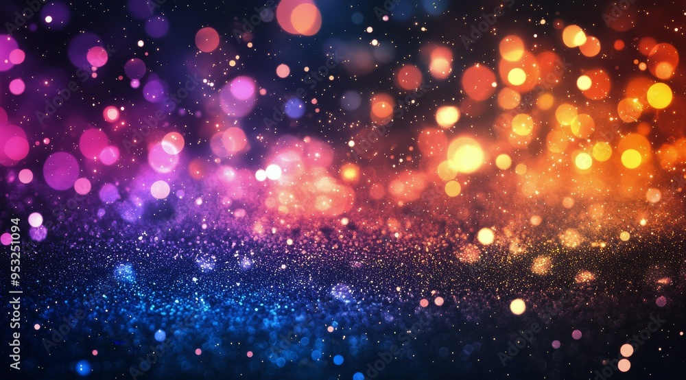 Colorful abstract background of shimmering particles creating a mesmerizing visual effect Colorful abstract background of shimmering particles creating a mesmerizing visual effect
