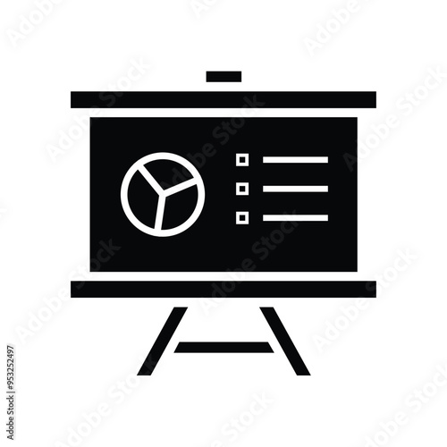 results. research, diagrams. simple design style icon. Suitable for use for education, business, competitions. vector design template