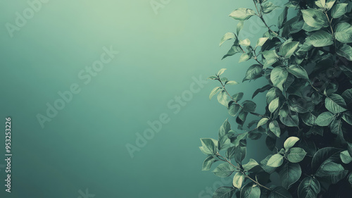 Wallpaper Mural aesthetic green background with leaves on a tree, high quality photo Torontodigital.ca