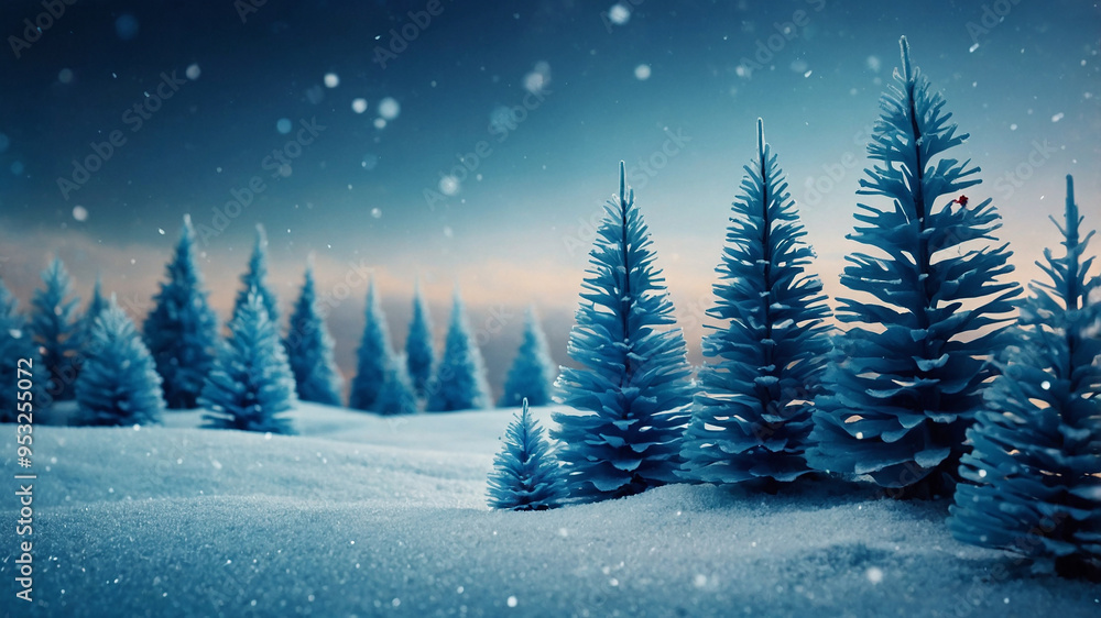 Snow-covered pine trees with a wintery sky in the background, showcasing a serene and tranquil scene. Snow-covered pine trees with a wintery sky in the background, showcasing a serene and tranquil scene.
