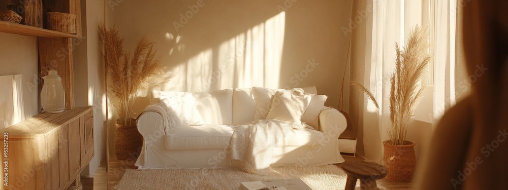 Cozy Living Room with Natural Light. Cozy Living Room with Natural Light.
