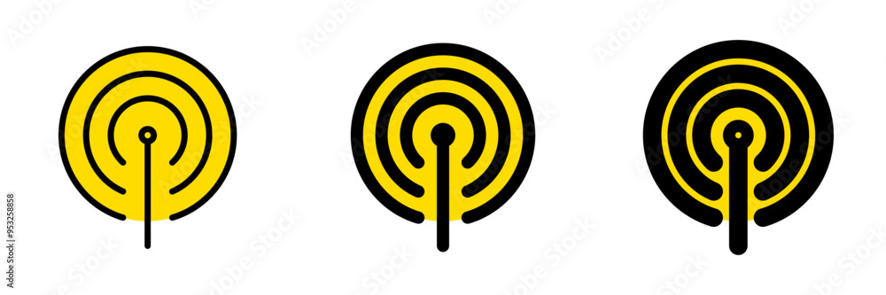 Editable vector wifi hotspot antenna icon. Part of a big icon set family. Perfect for web and app interfaces, presentations, infographics, etc Editable vector wifi hotspot antenna icon. Part of a big icon set family. Perfect for web and app interfaces, presentations, infographics, etc