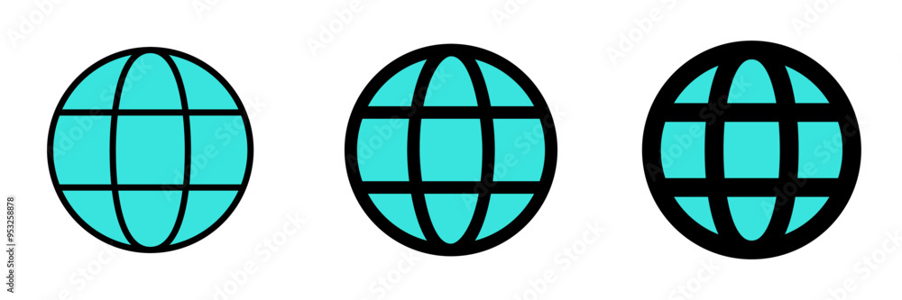Editable vector globe internet connection icon. Part of a big icon set family. Perfect for web and app interfaces, presentations, infographics, etc Editable vector globe internet connection icon. Part of a big icon set family. Perfect for web and app interfaces, presentations, infographics, etc