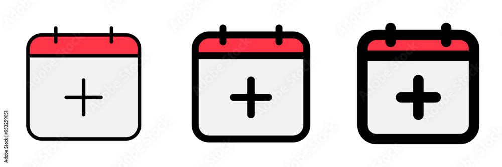 Editable vector add new calendar event icon. Part of a big icon set family. Perfect for web and app interfaces, presentations, infographics, etc Editable vector add new calendar event icon. Part of a big icon set family. Perfect for web and app interfaces, presentations, infographics, etc
