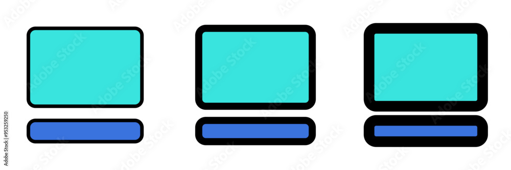 Editable vector image thumbnail and description icon. Part of a big icon set family. Perfect for web and app interfaces, presentations, infographics, etc Editable vector image thumbnail and description icon. Part of a big icon set family. Perfect for web and app interfaces, presentations, infographics, etc