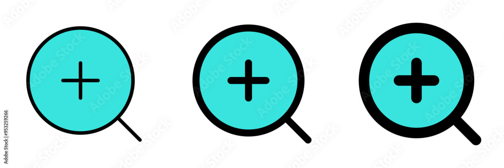 Editable vector zoom in icon. Part of a big icon set family. Perfect for web and app interfaces, presentations, infographics, etc Editable vector zoom in icon. Part of a big icon set family. Perfect for web and app interfaces, presentations, infographics, etc