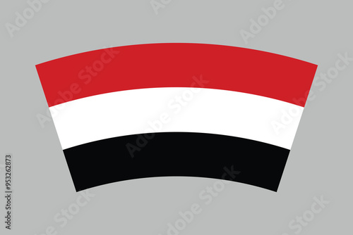 Yemen flag, The flag of Yemen, Yemen national flag, Yemen flag vector illustration
