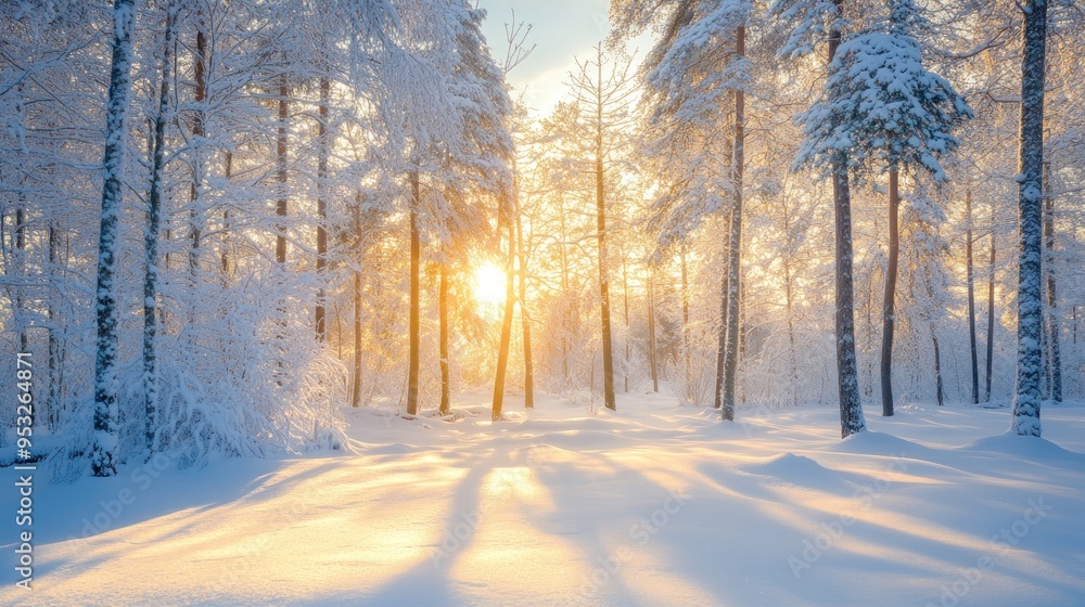 Winter Forest Sunset Winter Forest Sunset