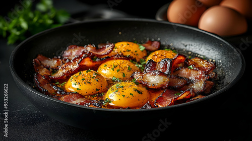 Close up of a skillet with ...