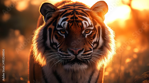 Close up portrait of a tige...