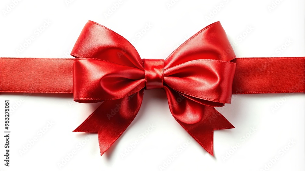 Shiny red satin ribbon perfect for gifts and crafts Shiny red satin ribbon perfect for gifts and crafts