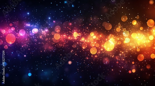 Colorful abstract background of shimmering particles creating a mesmerizing visual effect