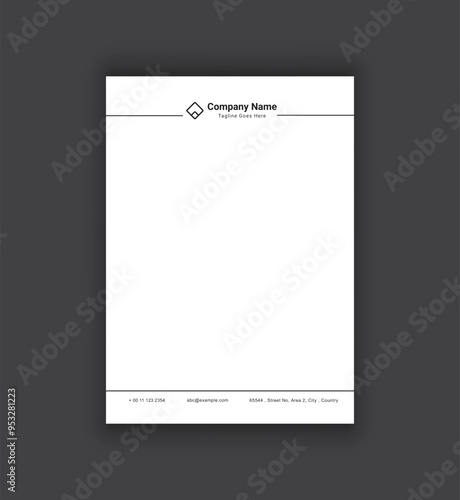 corporate modern letterhead design template. creative modern letterhead design template for your business. letterhead, letterhead, simple minimal letterhead design.