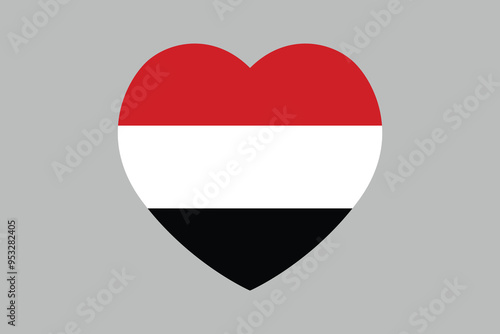 Yemen flag sign, Yemen national flag, Yemen flag vector illustration
