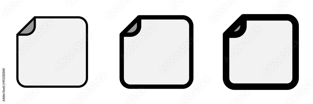 Editable vector blank empty file icon. Part of a big icon set family. Perfect for web and app interfaces, presentations, infographics, etc Editable vector blank empty file icon. Part of a big icon set family. Perfect for web and app interfaces, presentations, infographics, etc