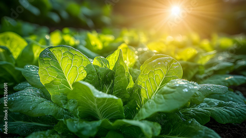 Close-up of fresh green let...