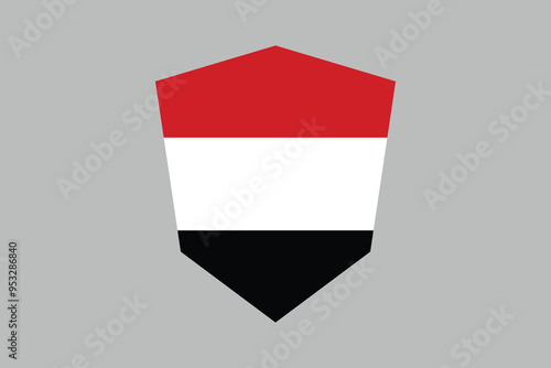 Yemen flag sign, Yemen national flag, Yemen flag vector illustration

