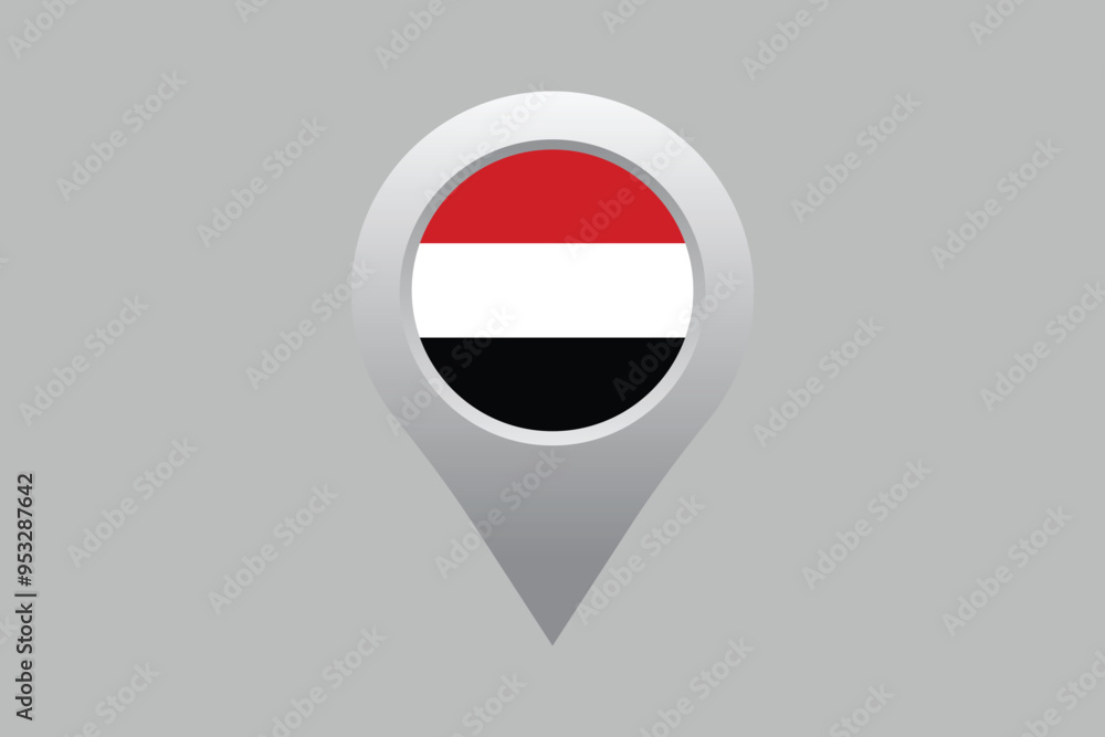 Yemen flag with Yemen location sign, Yemen national flag, Yemen flag vector illustration
Yemen flag with Yemen location sign, Yemen national flag, Yemen flag vector illustration