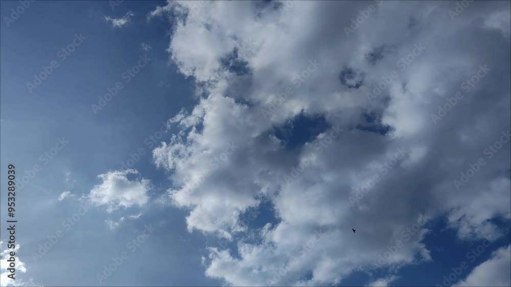 Strange clouds in the sky in the afternoon