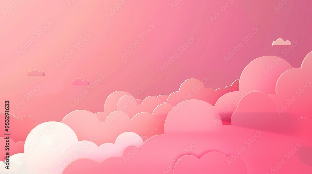 Stunning Pink Minimal Cloud Background: A Dreamy and Elegant Visual Delight. Showcasing the Softness and Charm Stunning Pink Minimal Cloud Background: A Dreamy and Elegant Visual Delight. Showcasing the Softness and Charm