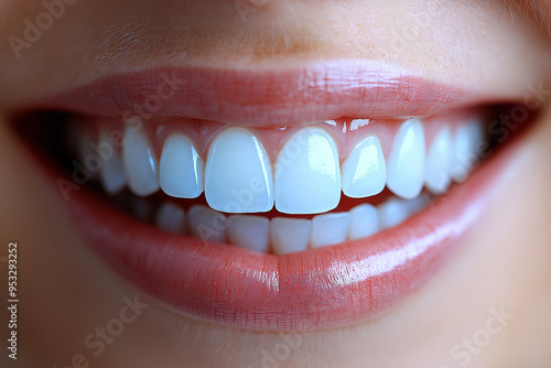 Perfect smile with white teeth